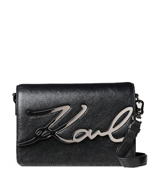 Kabelka Karl Lagerfeld K/Signature Shoulderbag, 201W3106 ČERNÁ