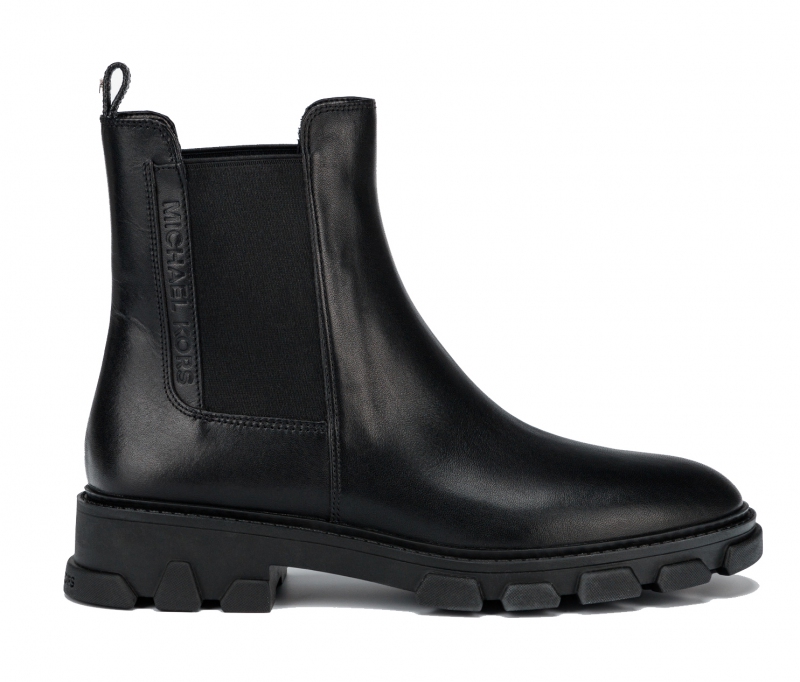 ridley leather and logo boot