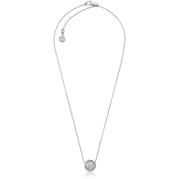 Značky - Náhrdelník Michael Kors Logo Crystal stříbrný