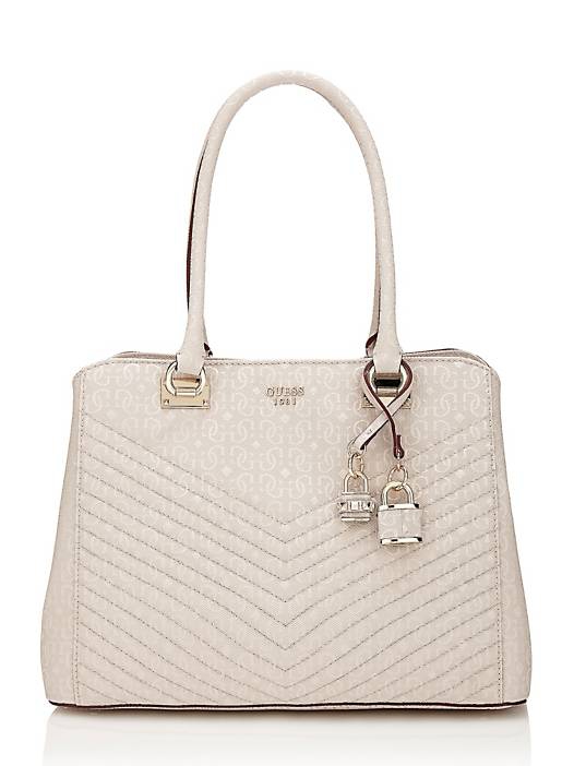 Sac à Main GUESS Halley Small Girlfriend Satchel - Bordeaux, Petite Taille, Neuf Avec étiquettes