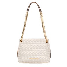 Kabelka Michael Kors Jet Set Signature Medium Chain Messenger vanilla