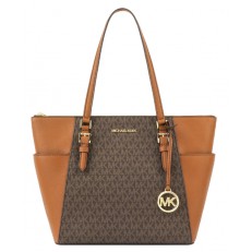 Kabelka Michael Kors Charlotte Large EW TZ Tote brown