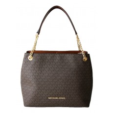 Kabelka Michael Kors Jet Set Chain LG Shoulder brown