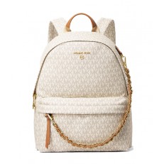 Kabelka Michael Kors Slater Medium Logo Backpack vanilla