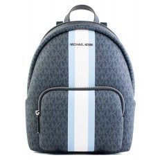 Batoh Michael Kors Erin Medium Signature Stripe Backpack modrá