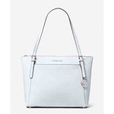 Kabelka Michael Kors Voyager Large Saffiano Leather Top-Zip Tote soft sky