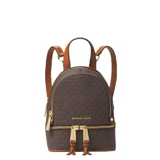 Kabelka Michael Kors Rhea Mini Logo Backpack brown