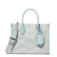 Kabelka Michael Kors Mirella SM Jacquard Tote vista blue