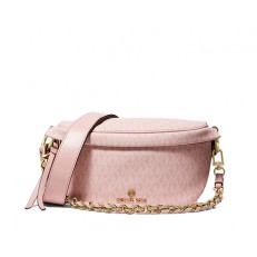 Kabelka ledvinka Michael Kors Slater XS Sling Logo Pack smokey rose
