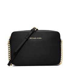 Kabelka Michael Kors Jet Set Large Saffiano Crossbody černá